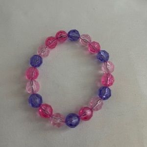 Plastic crystal bracelet